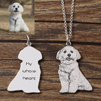 Collar Personalizado de Plata de Ley 925 con FOTO y TEXTO