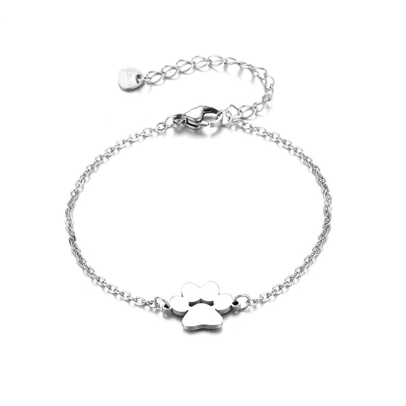 Pulsera huella en Acero Titanio