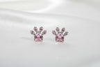 Set de Joyas "Huella de Cuarzo Rosa" con Baño de Oro Rosa