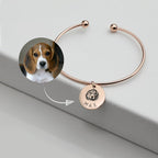 Pulsera Personalizable con Foto de Mascota en Acero