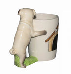 Taza Cerámica 3D con Figura de Bulldog y Carlino
