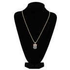 Collar con Colgante Perro Brillante
