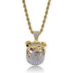 Collar con Colgante Perro Brillante