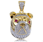 Collar con Colgante Perro Brillante