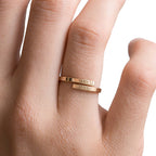 Anillo de Doble Nombre Personalizable en Plata de ley