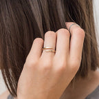 Anillo de Doble Nombre Personalizable en Plata de ley