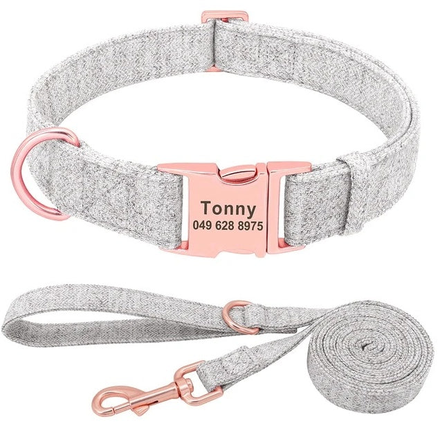 Set Collar  Personalizable de Seguridad con Grabado Láser