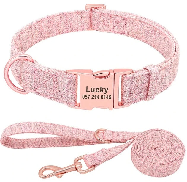 Set Collar  Personalizable de Seguridad con Grabado Láser