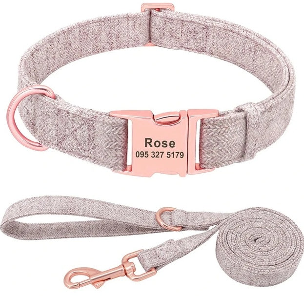 Set Collar  Personalizable de Seguridad con Grabado Láser