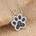Collar "Huella Brillante" con Cristales