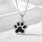 Collar "Huella Brillante" con Cristales