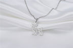Collar de Silueta Canina en Acero Inoxidable