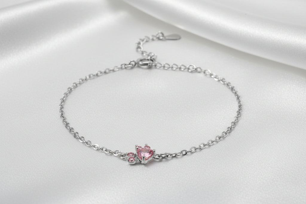 Set de Joyas "Huella de Cuarzo Rosa" con Baño de Oro Rosa