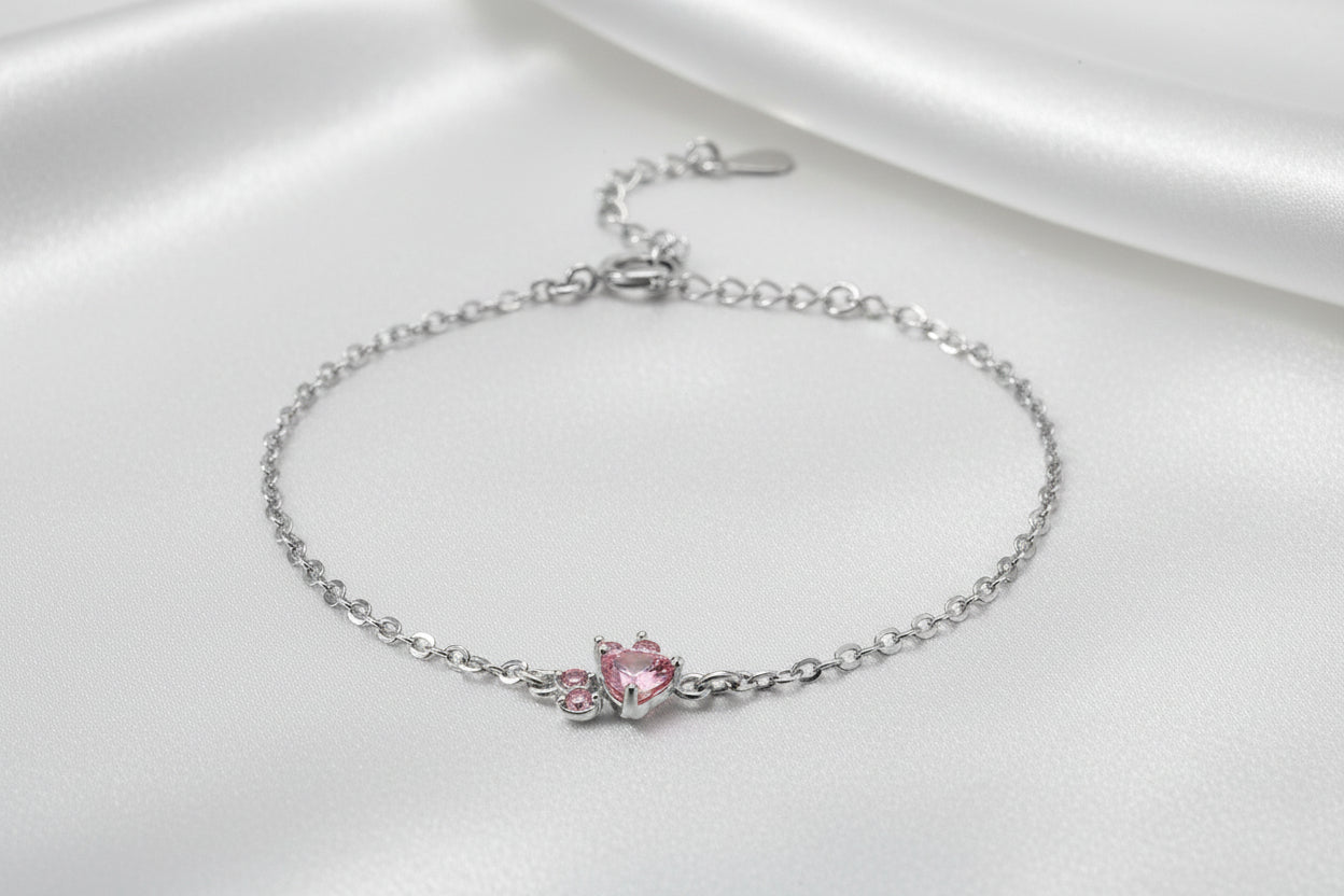 Set de Joyas "Huella de Cuarzo Rosa" con Baño de Oro Rosa
