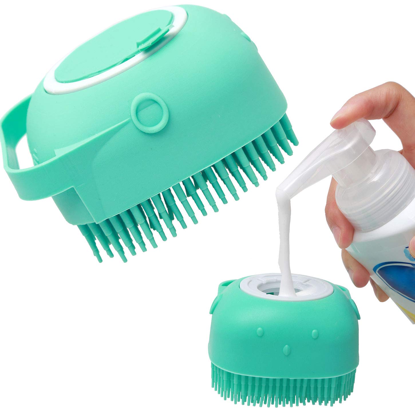 Cepillo Dispensador 2 en 1 para Baño y Masaje