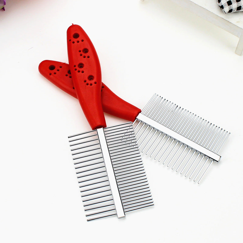 Peine Profesional de Doble Hilera con Mango Ergonómico