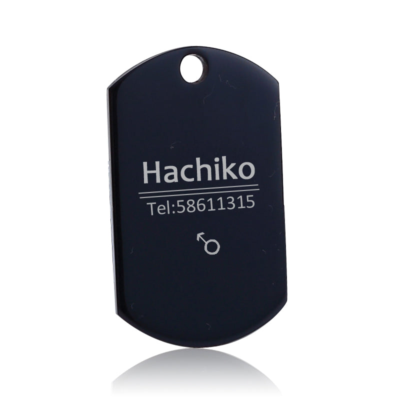 Placa de Identidad de Acero Inoxidable Personalizable para Perros