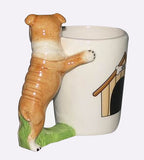 Taza Cerámica 3D con Figura de Bulldog y Carlino