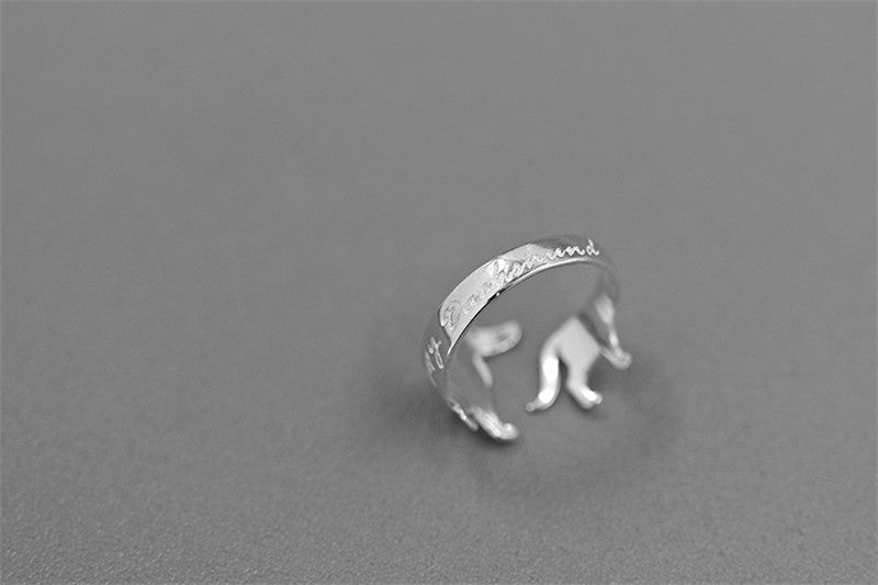 Anillo "Teckel Eterno" en Plata de Ley S925