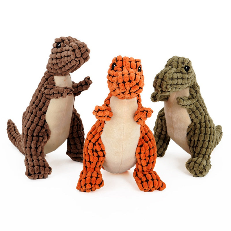 Juguete de Dinosaurio en Pana de Maíz con Sonido
