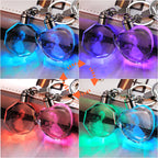 Llavero de Cristal K9 Personalizado con Grabado Interno y Luz LED