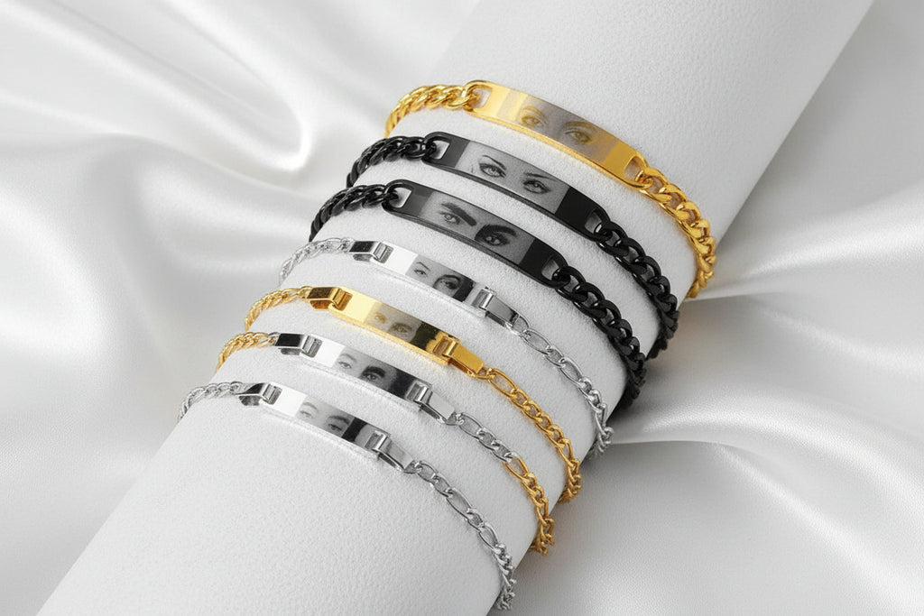 Pulsera  Personalizada con Grabado Láser de los Ojos de tu Perro