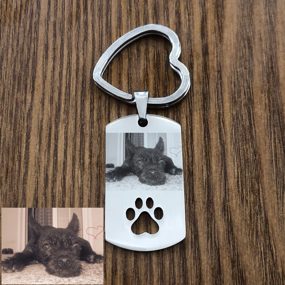 Llavero  Personalizado con Foto  Grabada
