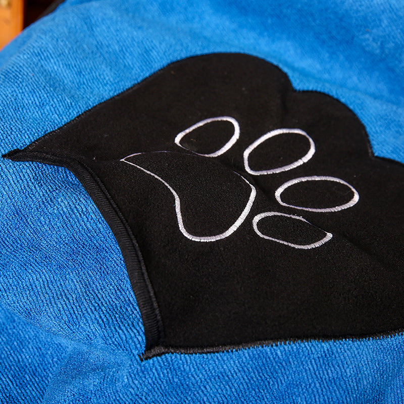 Toalla absorbente de algodón para mascotas de secado rápido y uso diario