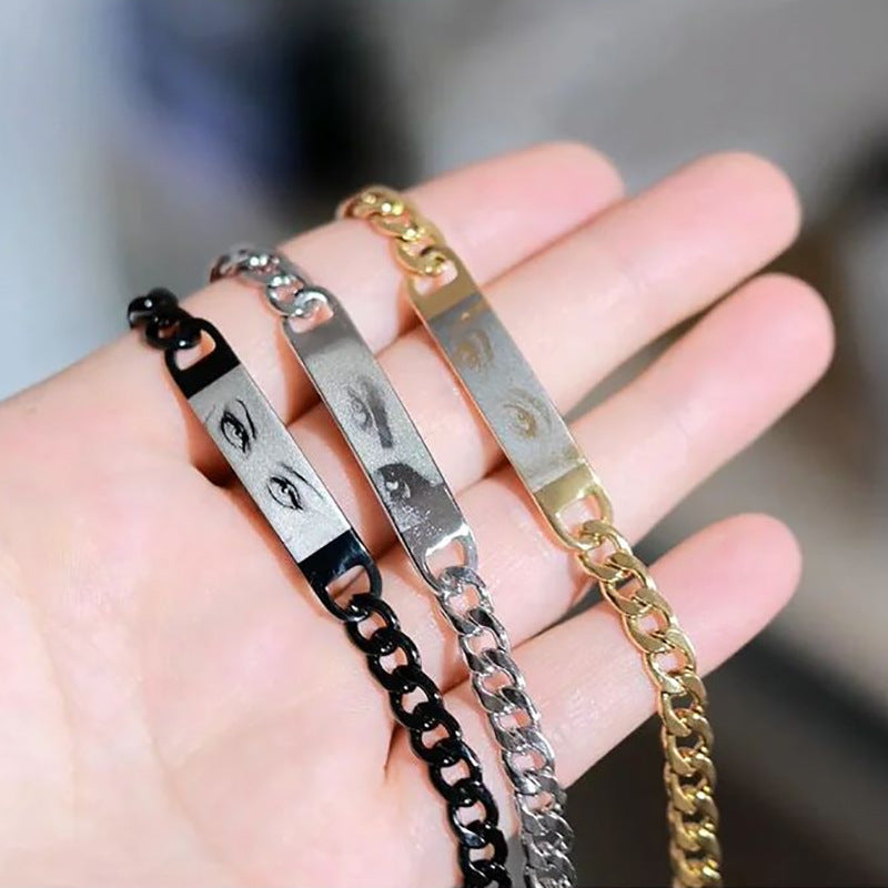 Pulsera  Personalizada con Grabado Láser de los Ojos de tu Perro