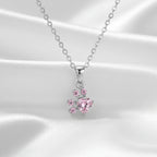 Set de Joyas "Huella de Cuarzo Rosa" con Baño de Oro Rosa