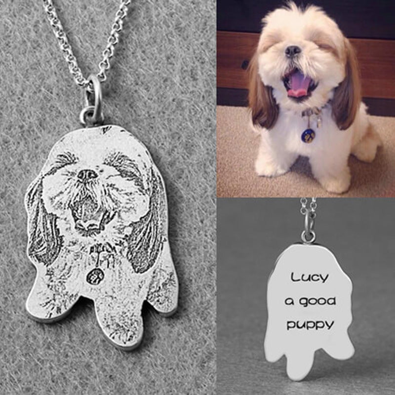 Collar Personalizado de Plata de Ley 925 con FOTO y TEXTO