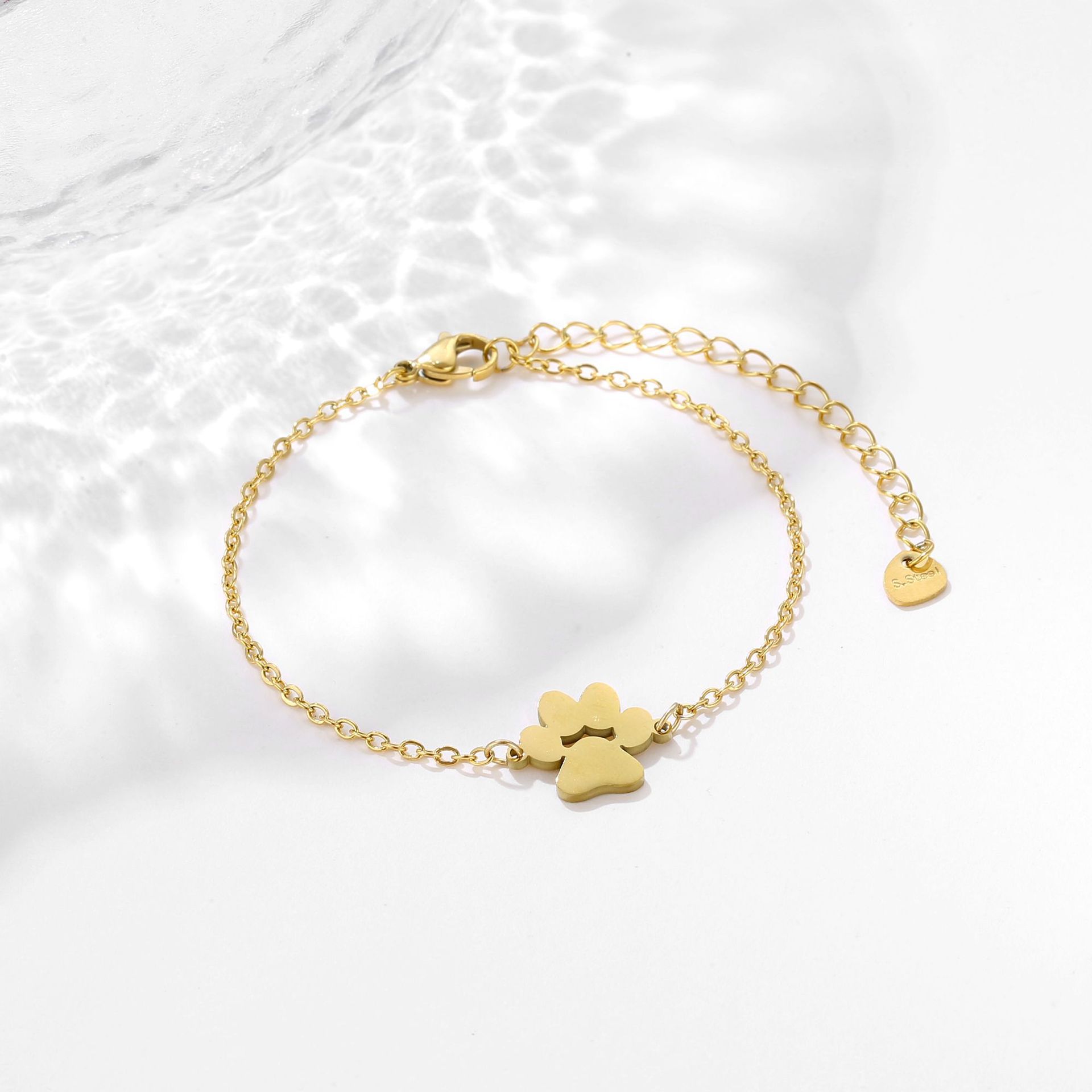 Pulsera de Acero de Titanio con Huella Canina