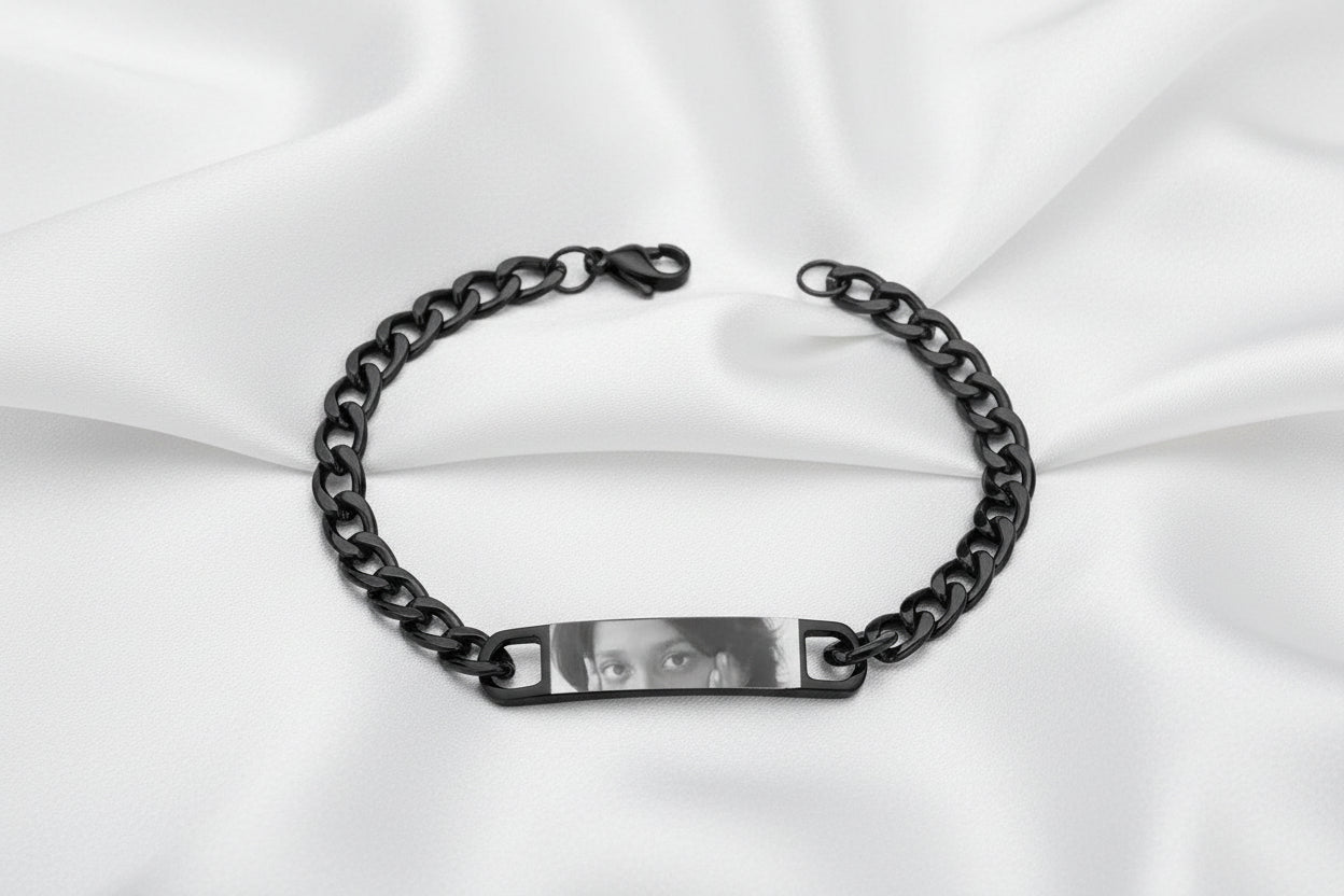 Pulsera  Personalizada con Grabado Láser de los Ojos de tu Perro