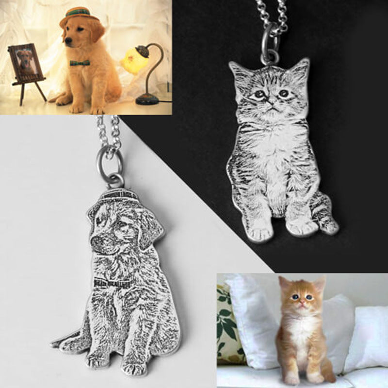 Collar Personalizado de Plata de Ley 925 con FOTO y TEXTO