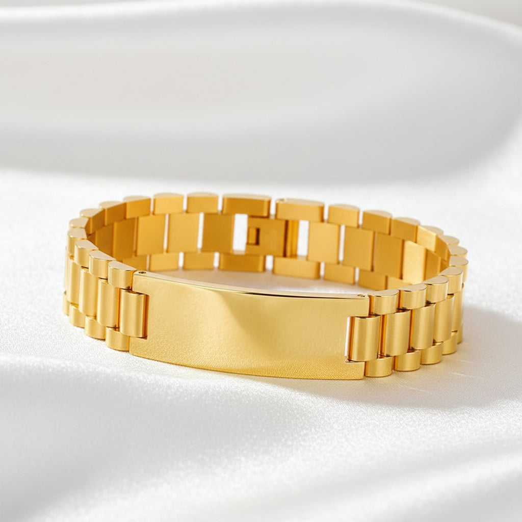 Brazalete Masculino 6 colores  Personalizado en Acero Inoxidable