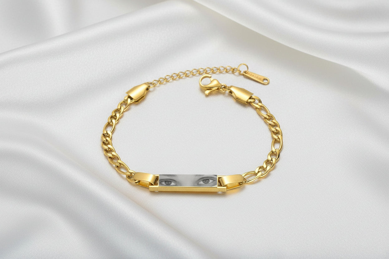 Pulsera  Personalizada con Grabado Láser de los Ojos de tu Perro