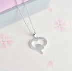 Collar con Colgante de Corazón y Huella de Perro