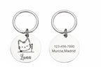 Llavero Redondo de Acero Inoxidable Personalizable