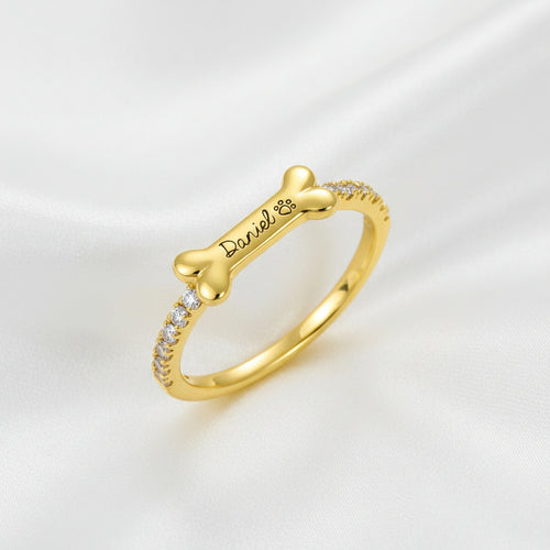 Anillo  Personalizado con Orejas de Gato o Hueso