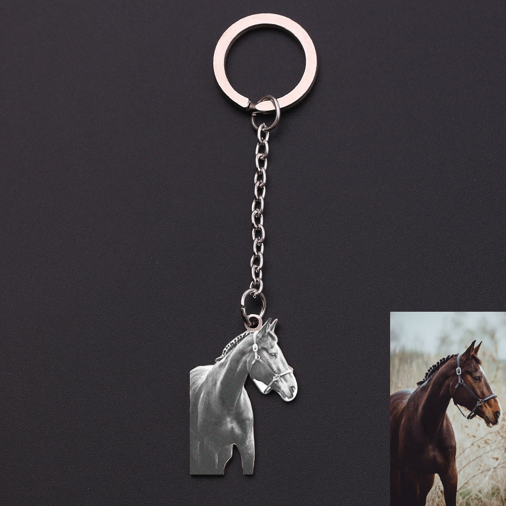 Collar y LLavero  Personalizado  con FOTO de Mascota
