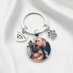 Llavero de Corazón Personalizable con Foto de tu Perro