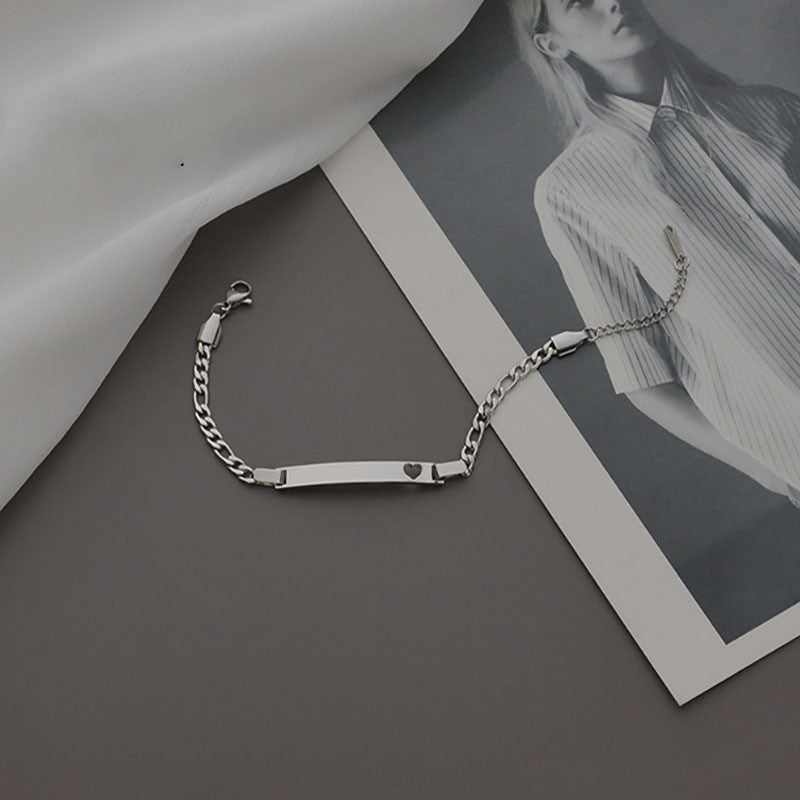 Brazalete "Corazón Fiel" en Acero - Personalizable