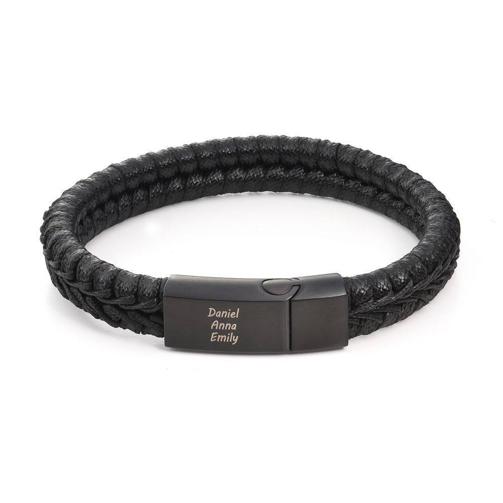 Brazalete de Cuero y Acero Personalizable "Vínculo Fiel"