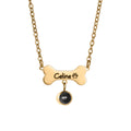 Collar  con Colgante de Hueso Personalizable