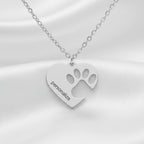 Collar de Acero Inoxidable Personalizado con Grabado de Huella