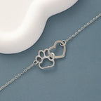 Collar Latido de Huella y Corazón