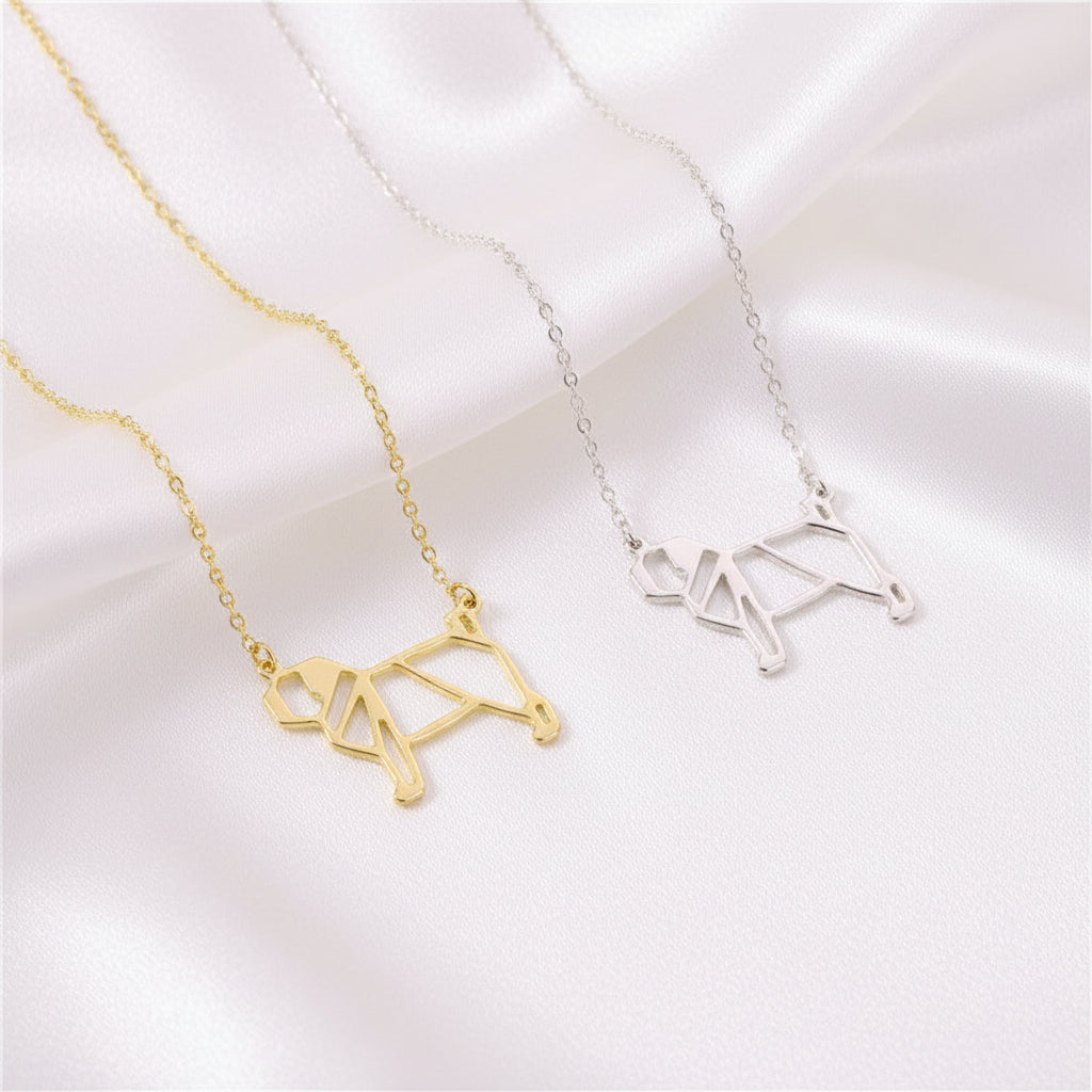 Collar con Colgante de Silueta Canina