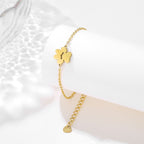 Pulsera de Acero de Titanio con Huella Canina