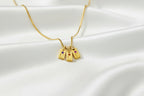 Collar de Iniciales y Piedras  - Personalizable