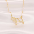 Collar con Colgante de Silueta Canina
